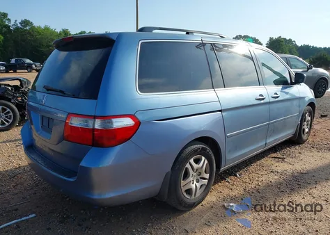 2007 Honda Odyssey Ex-L z USA, uszkodzony, nr VIN 5FNRL38627B077246